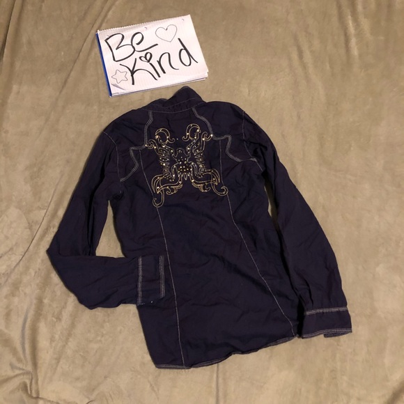 Rock 47 by wranglers button down - Picture 2 of 9